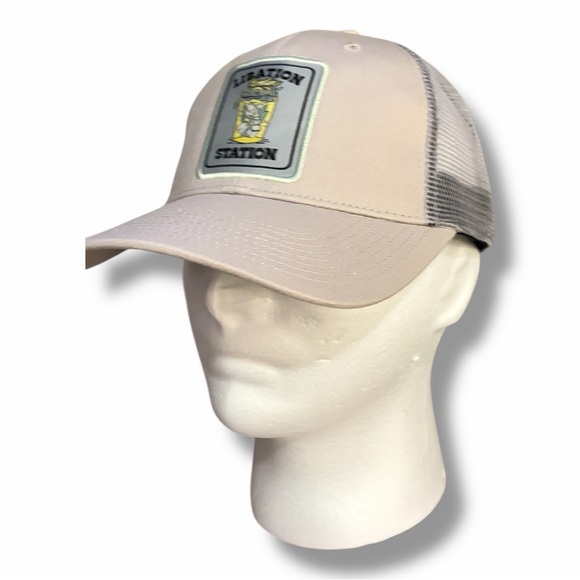 Other - Flomotion Libation Station Tan Mesh Trucker Hat NWT